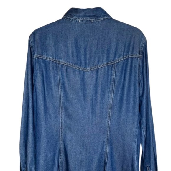 Democracy Jeans Western Style Embroidered Shirt Two Step - Roses - S - Picture 5 of 10